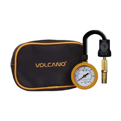 China Metal Deflation Intermittent Durable Dial Deflation Tire Tire Gauge Continuous Tire Pressure Gauge With Carry Bag for sale