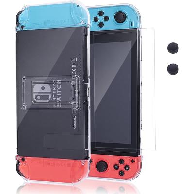 China Shockproof Switch Oled Pattern Clear Hard Shell Case With Adjustable Bracket, NS Accessories Protective Cover Hard Carrying Clear Case For NS for sale