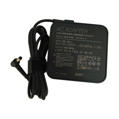 China ORG Laptop Grade 100 240v 50 60hz Laptop AC Adapter For Asus 19v 4.74a Square 90w Laptop Adapter Charger for sale