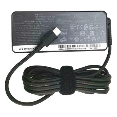 China New high quality laptop laptop ac dc power adapter for lenovo type c charger 20v 3.25a 65w for sale