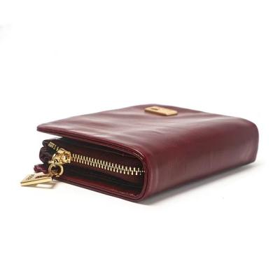 China New practical women's retro waterproof oil wax ultra-thin leather coin wallet cash credit card holder women's leather wallet for sale