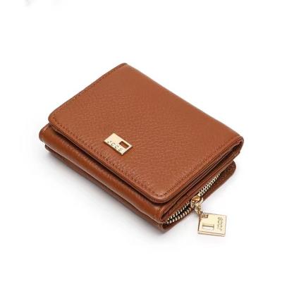 China Factory Outlet Women's Guangzhou Travel Wallet Zipper Card Holder Coin Purse RFID Blocking PU Leather Women's Short Wallet for sale