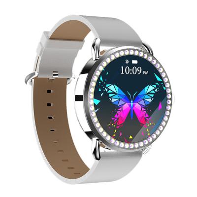 China MP3 Playback Smart Watch Round Screen Woman Smartwatch With Blood Pressure Heart Rate Sleeping Monitor for sale