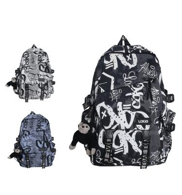 China Fashionable Large Capacity Waterproof Rucksack School Backpack For Teenagers Laptop College Nylon School Bags for sale