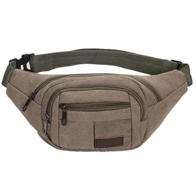 China Men's and women's new waterproof cross-country messenger bag men's sports washed canvas belt bag for sale