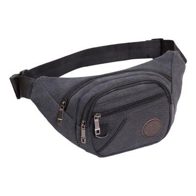 China New waterproof unisex canvas waist bag cash register business outdoor sports waist bag for sale