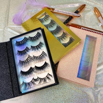 China Custom Packaging Boxes of 30mm 25mm Thick Dramatic Fluffy Highlights 4D 6D 5D Mink Eyelashes Private Label Mink Eyelashes Wholesale 25mm for sale