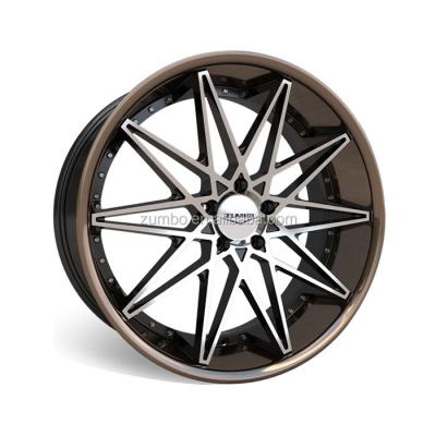 China A0092 wheel bronze upset car rims passenger car wheel rines 22 inch 5x112 5x120 5x130 aluminum alloy wheels customs for sale