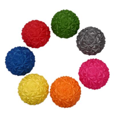 China Waterproof balance ball kids yoga sense training water cube diamond pattern pineapple foot massage ball durian ball for sale