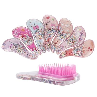 China High Quality Cartoon Unicorn Cute Hairdressing Comb Anti-tangle Massage Hair Comb New Small TT Comb Hair Care Comb For Kids for sale