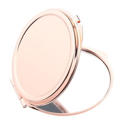 China Custom Compact Makeup Mirror Cosmetic Magnifying Round Pocket Make Up Mirror For Purse Travel Bag Home Office Mirror for sale