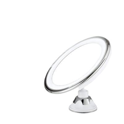 China Custom Flexible 10X Magnification Mirrors 3 Colors Lighting Touch Screen Vanity Mirror Suction Portable Cup Cosmetic Mirror for sale