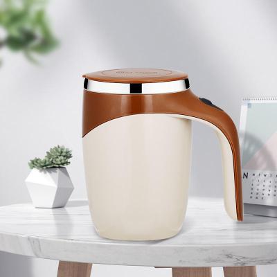 China New Viable Automatic Individual Stirring Coffee Magnetic Creative Milk Stainless Steel Mug Blender Thermal Blender Mug for sale