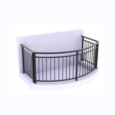 China Easily Assembled Modern Steel Garden Safety Balcony Grill Design Railing Fence for sale