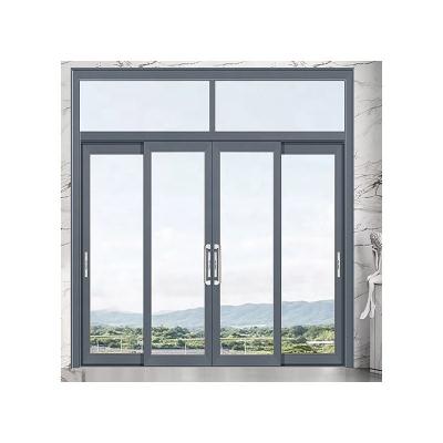 China High strength and corrosion resistance professionally manufactured aluminum window and door sliding stained glass and door and door for sale