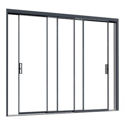 China Custom study glass partition living room balcony kitchen door high strength and corrosion resistance sliding door for sale