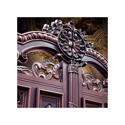 China High strength and corrosion resistance low price professional made luxury exterior durable villa aluminum alloy double door gate for sale