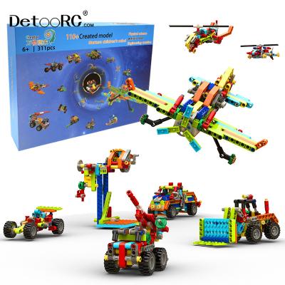 China Detoo STUFFED 110 in 1 Building Kits Physics Science Toys Engineering Creation PULL BACK Project for Kids for sale