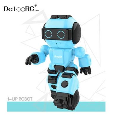 China Toy Detoo Interactive Battery Operated Talking Robots Repeat Voice Panda Toy Gift Instrument Robot Toys For Children for sale