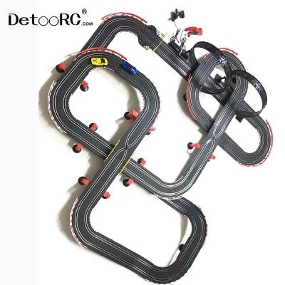 China Huge Slot Toy Plastic Electric Racing Sets Race Track Led Track Lightweight Miniature Race Car for sale