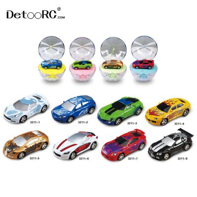 China Detoo 8styles 1:67 shape ball radio control kids electric rc racing cars mini cartoon toys car electric toys for sale