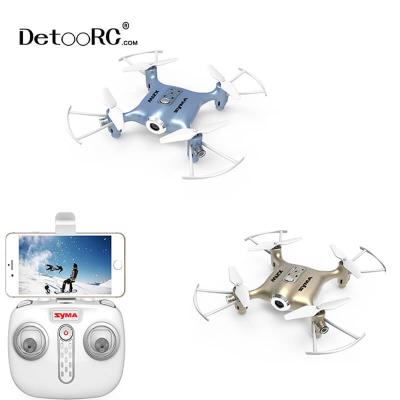 China Radio Control Toy Detoo Mini RC Quadcopter WIFI Real Time FPV Pocket Drone SYMA X21W for sale