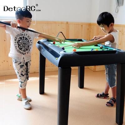 China PP/PE/MDF/WOOD Detoo Kids Sports Toys Mini Table Snooker Pool Kids Gift Indoor Toys Play Billiards Game for sale