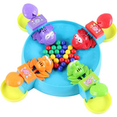 China Frog Eat Beans Funny Game Family Playset Play Desk Desk For Kids 36.3*36.3*8 for sale