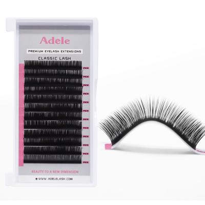 China Professional Classic Eyelash Extensions Prices 6-25MM Individual Good Quality Cheap Natural Soft Eyelash Extension for sale