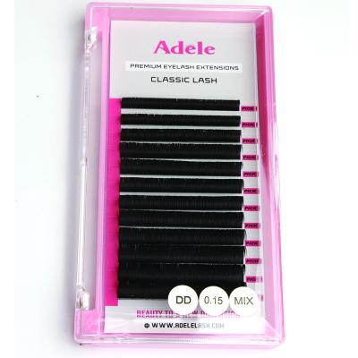 China 2022 Wholesale Adele longs eyelash extensions pbt private label eyelash extensions different natural korean eyelash extensions for sale