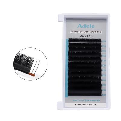 China Adele Easy Fan Supplies Natural Soft Eyelash Extensions Easy To Make Fan Quick Grow Easy Eyelash Extension for sale