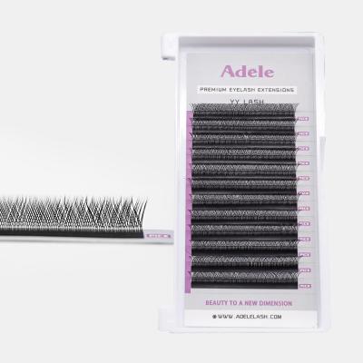 China 2022 Selling yy Eyelash Extensions Two Natural Soft Hot Private Label Fans OEM ODM Individual Private Label Eyelash Extensions for sale