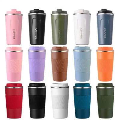 China Sustainable Wholesale 510/380ml custom logo double stainless steel travel coffee tumbler thermal insulated coffee mug cup with lid for sale