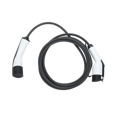 China Cheap electric vechile charging type 1 to type - 2 16A 1 phase 5m cable universal ev 240 v charging cable charging type - 2 for sale