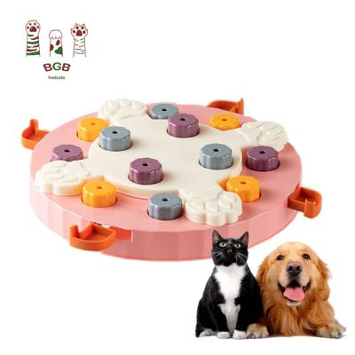 China Wholesale Durable Pet Hidden Food Interactive Stored Dispenser Eco-Friendly IQ PP Training Slow Motion Feeder Puzzle Toy for sale