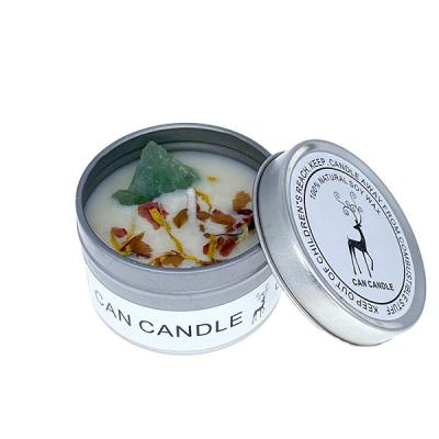 China Exceptional Quality Customized Birthdays Gift Tin Jar Soybean Wax Holiday Candle for sale