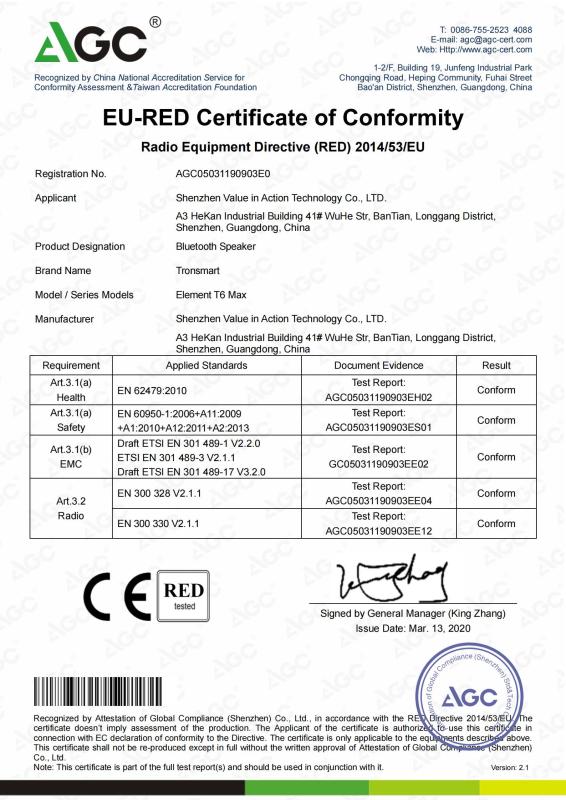 CE - HONG KONG ANDA LUMEN ELECTRONIC CO., LIMITED