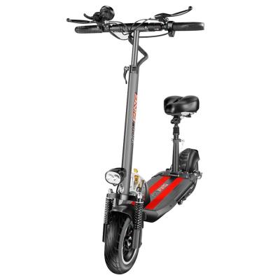 China [Poland Stock] YOUPING Unisex Q02 Folding Electric Scooter 500W Motor 48V/18Ah Battery 10 Inch Tire Max Speed ​​40km/h Containing Seat for sale