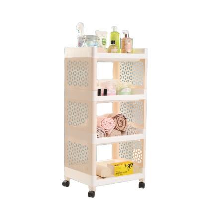 China Wholesale Minimalist 4 Layer Toilet Rack Shelf Bathroom Shelf Storage for sale