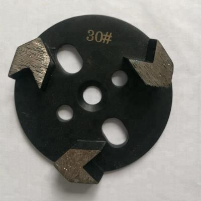 China Concerte Marble Terrazzo Preparation Grinding 3 Arrows Diamond Disc For Badly Unven Concrete Preparation Grinding for sale