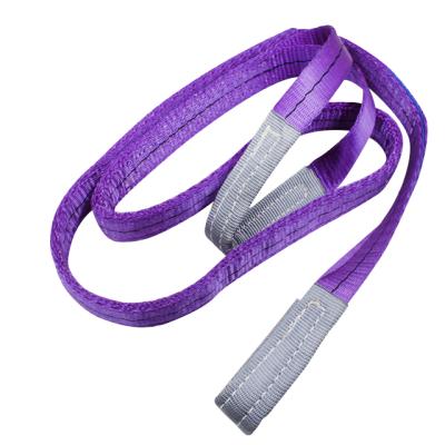 China Polyester Purple 1T Polyester One Way Sling Belt Sling Polyester Sling for sale