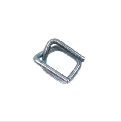 China Manual Wrapping Polyester Straps Metal Galvanized Wire Buckle for sale