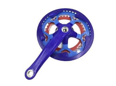 Chine Couleur bleue Roue de chaîne de vélo de montagne et manivelle 28 38 48 T 165 MM. à vendre