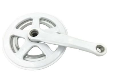 China White Color 20 Inch Single Chain Wheel Crankset 40T 165MM Customization for sale