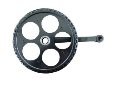 China 5 Holes Style Black Steel Bicycle Chainwheel Crank 48 T*165 Mm for sale