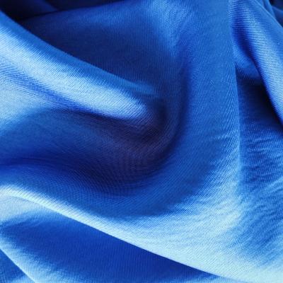 China Factory supply new product fashion style drooping yarn 100%Polyester Compound Antistatic Acetate like stretch fabric for sale