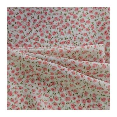 China Cash Flow Products 100%Polyester Anti-Static Soft Chiffon Small Floral Print Suitable For Women's Dresses for sale