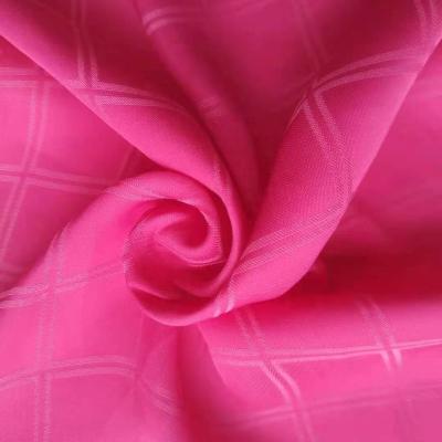 China Professional Sea-Island Fabric Anti-Static Control Jacquard Silk Like Smooth And Soft Fabric For Women's Shirt Skirt Dress And Sleepwear for sale