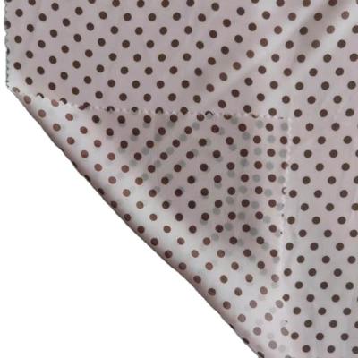 China Cash Products 100%polyester anti-static anti-static polka dot pattern chiffon soft print suitable for women's dresses for sale