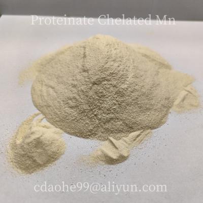 China Manganese Proteinate Amino Acid Chelate Powder For Feed Additive Yellowish Powder Good Smell for sale